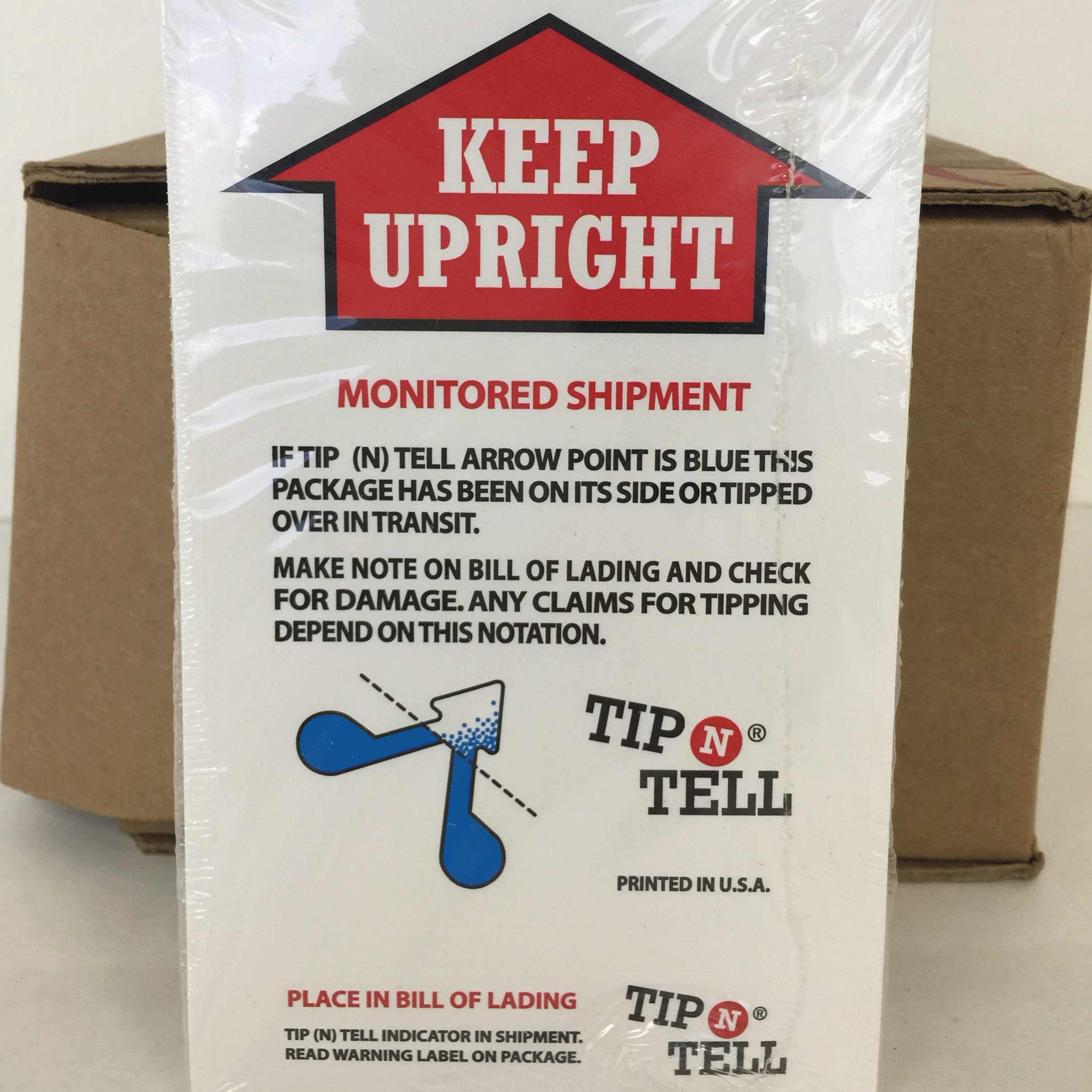 Tiltwatch Companion Label | APS Packaging