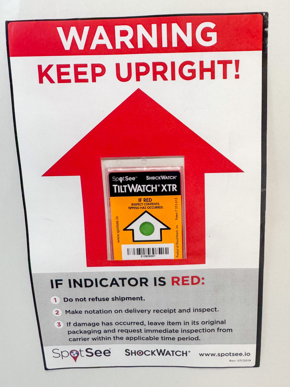 Tilt Watch Companion Label | APS Packaging